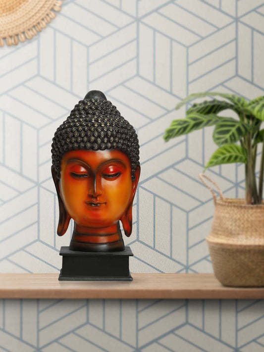 Piece Buddha Head Statue, Idol for Diwali,Home Decor, Living Room, Office Desk, Table, Bedroom Corner Showpiece, Figurines, Christmas Gifts Items Face Buddha murti (Pack of 1)
