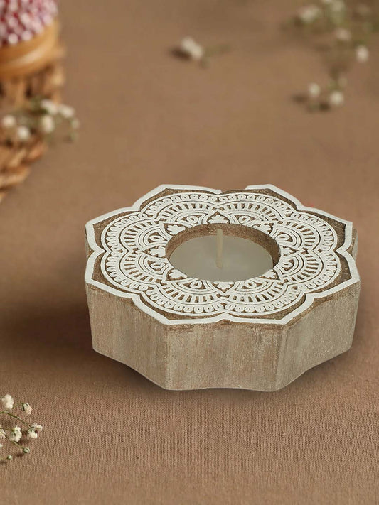 Wooden Tea Light Holder | Home/Office Decor