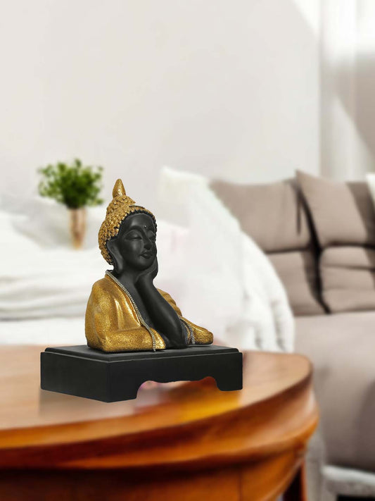 Buddha Statues for Living Room Golden  Buddha Idols for Home Decor Gautam Buddha Showpieces Figurine