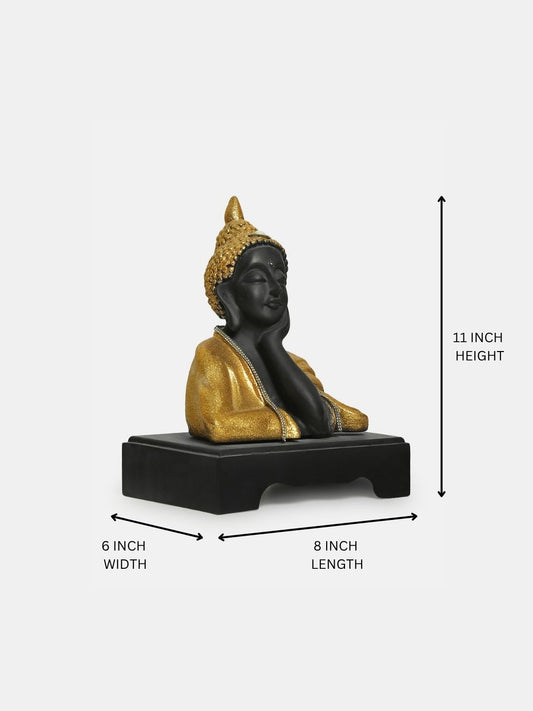 Buddha Statues for Living Room Golden  Buddha Idols for Home Decor Gautam Buddha Showpieces Figurine