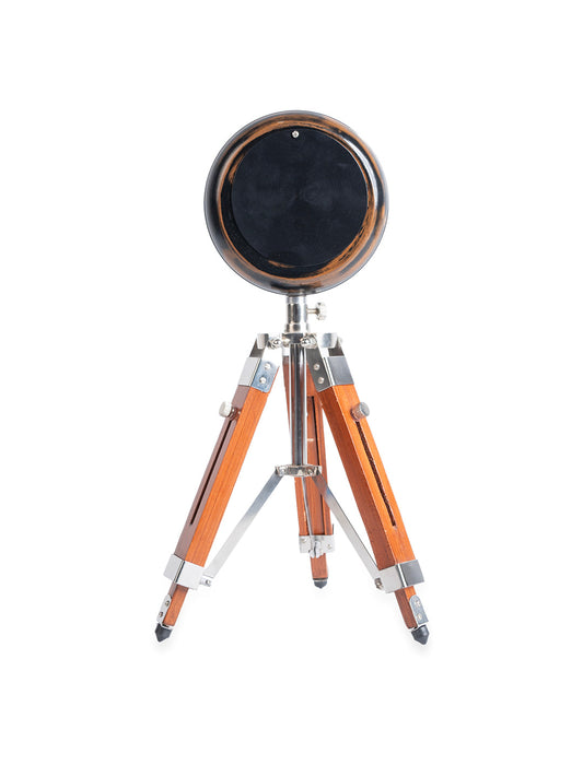 Handmade Wooden Table Clock with Adjustable Tripod Stand Heavy Quality (Brown), Tripod 5 inch Clock for Office & Home Decor, Living Room