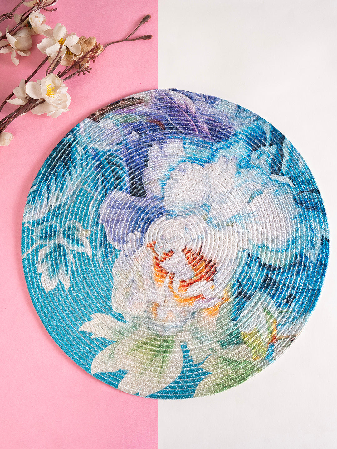 Classic Rose Floral Mat – Non-Slip, Absorbent, Easy to Clean