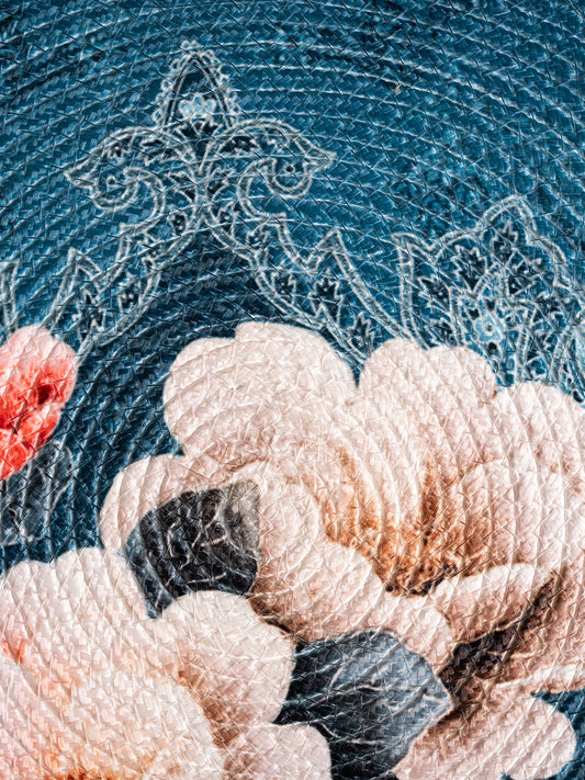 White Rose Printed and cotton table Placemats