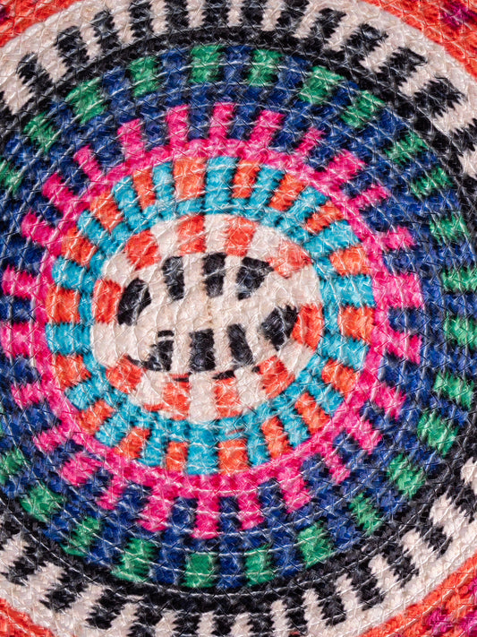 A hand-crafted from jute and feature swirling patterns Table Placemats