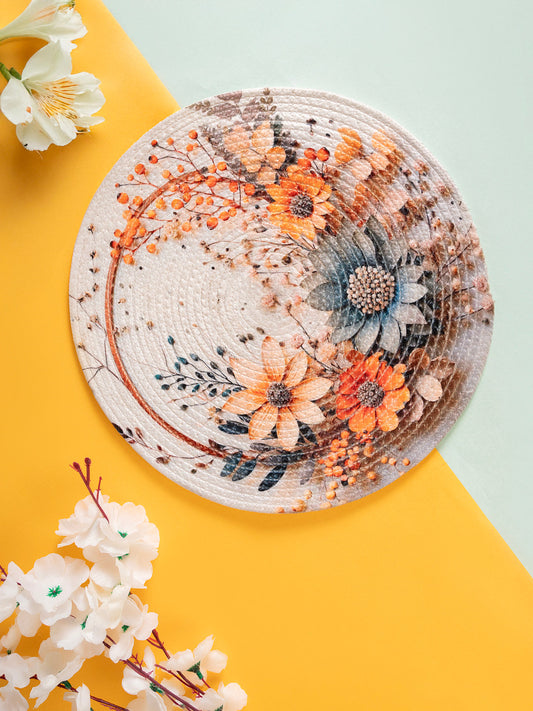 Multi Flower Printed with cotton Table Placemats