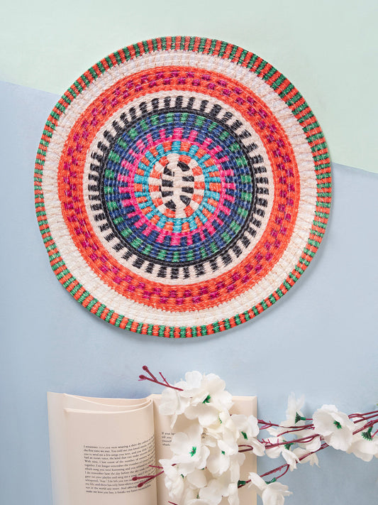 A hand-crafted from jute and feature swirling patterns Table Placemats