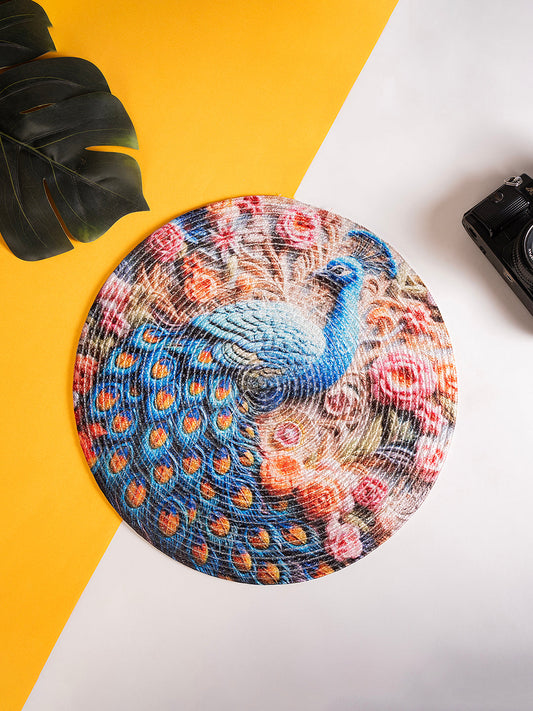 A soknack Blue & Pink Printed Table Placemats