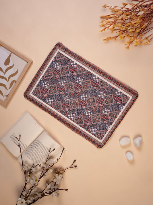 Elegant Cotton Table Placemats  for Home & Office - Anti-Slip, Water Absorbing, 32X20 IN