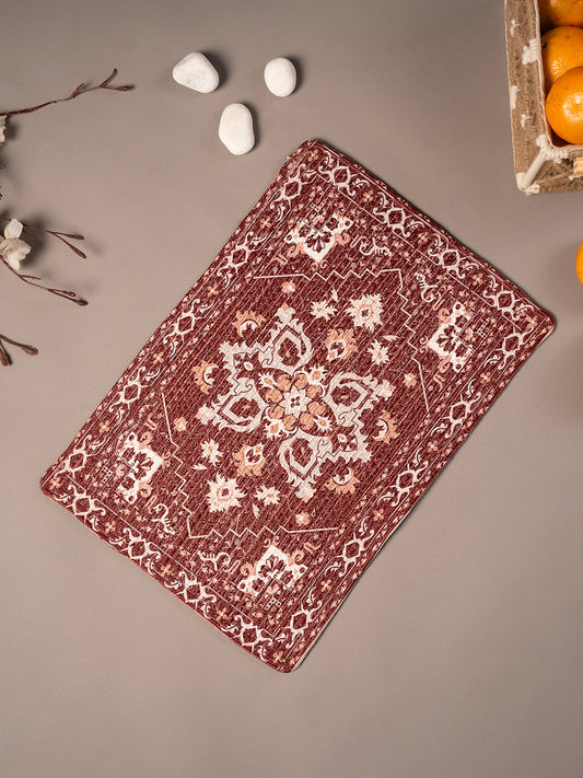 Handcrafted Cotton Table Placemats  - Quick Dry, Non-Slip, Machine Washable, 32X20 IN