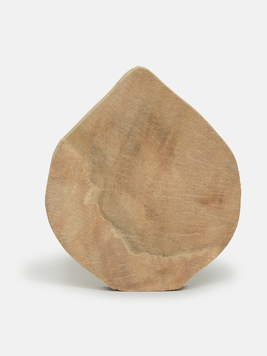 Leaf Wooden Block Print Diya/Candleholder, Large