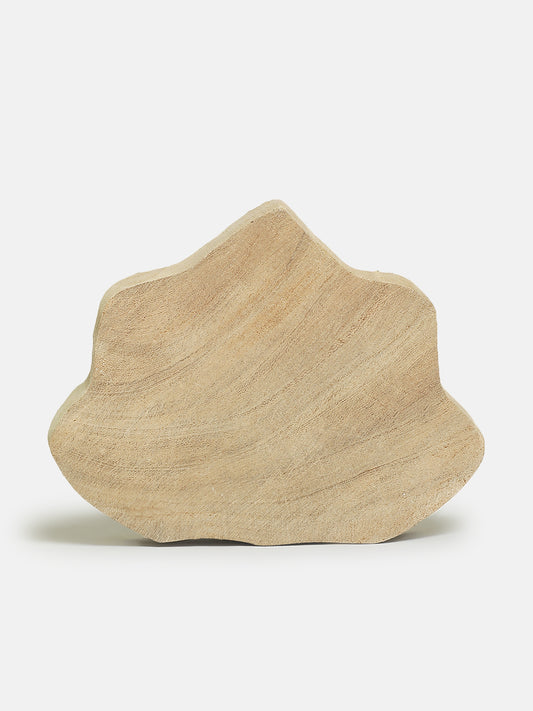 Wooden Tea Light Candle Holder Stand for Diwali Handpainted Wooden Block Print Leaf Shaped Light for Deepawali Decoration Items Candle Holder for Indoor Decor