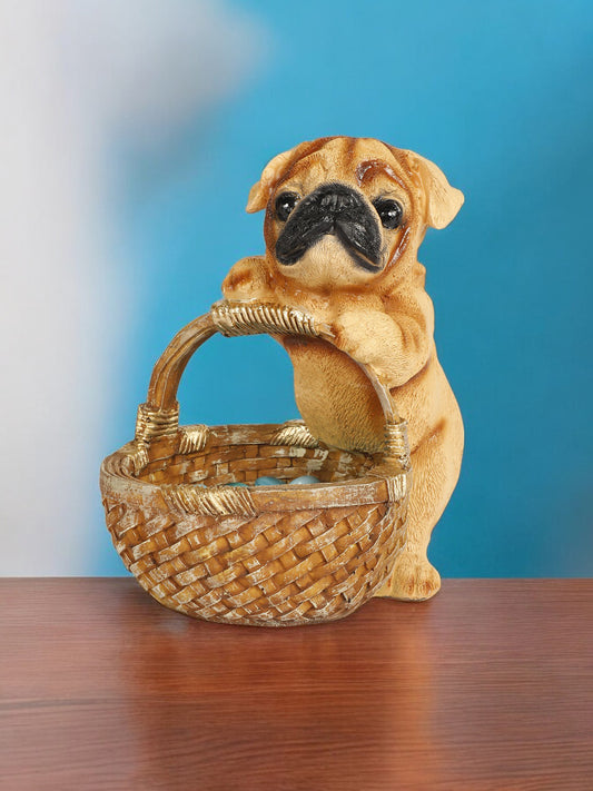 Dog Style Fruit Basket, Art, Kitchen Decor, Basket