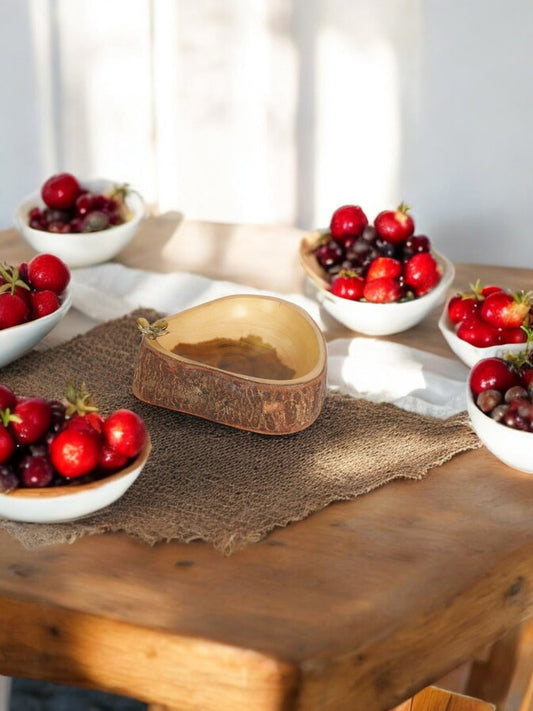 Wooden Handcrafted bowl, serving & snack bowl