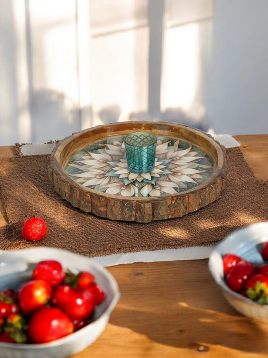 Hosting a Dinner Party or Enjoying a Quiet Morning Coffee, Our Wooden Serving Tray is The Perfect Companion. Kitchen and Dining Area.