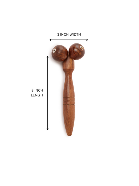 Handcrafted Wooden Twin-Ball  Body Massager