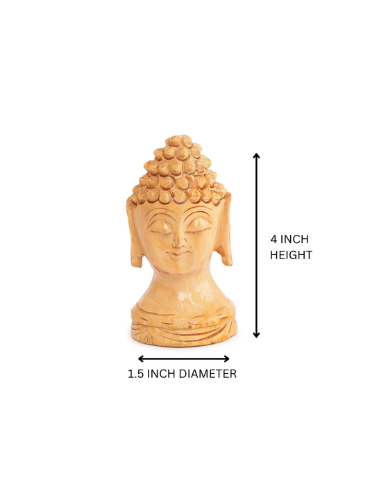 Serene Buddha Head Figurines