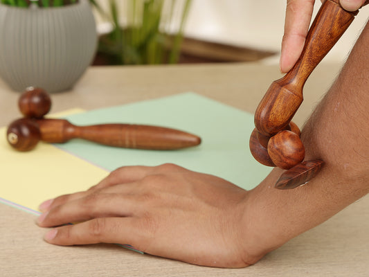 Handcrafted Wooden Twin-Ball  Body Massager