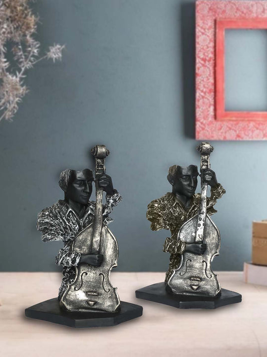 Man Playing Guitar Showpiece for Home Office Decor | Music Man Decorative Showpiece | Idol Gift