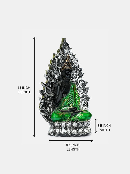 Green Buddha Idol for Home Decor & Office - Buddha Statue