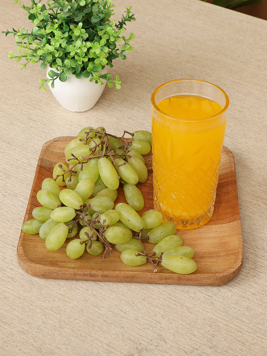 Hand-Carved Natural Wood Serving Plate -  Organic Edge