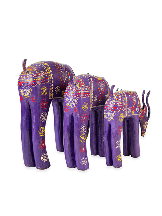 Showpiece for Home Decor Showpiece | Deer Statue for Home Decorative Item & Office Table Decor Showpiece (Set of 3) (Multicolor, Resin)