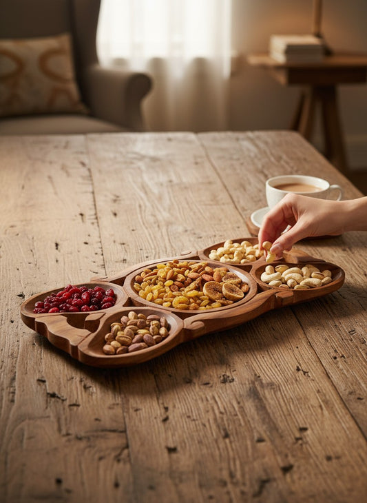 Rustic Elephant Serving Platter Set