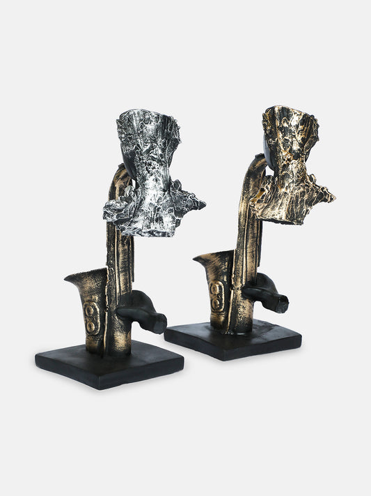 Man Playing Saxophone Statue Resin Art, adds Charm to Show Pieces for Home Decor, Music Studio Room Decor, Cafe Decoration Items - Aesthetic Room Decor Items