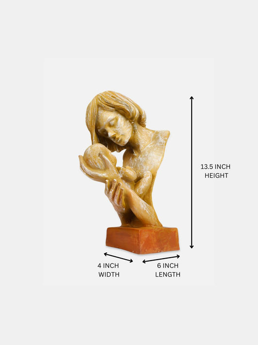 Mother's Love Resin Decorative Sculpture – Elegant Handcrafted Art Piece